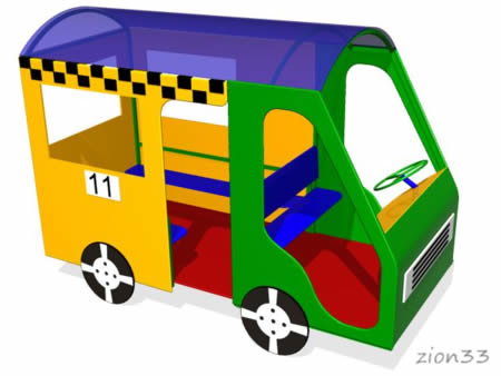 86)Игровой макет «Автобус»