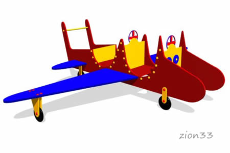 89)Игровой макет «Самолет»