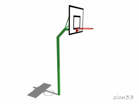 166)Стойка баскетбольная М1