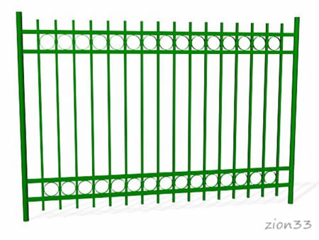 380)Забор металлический ОЗ-32