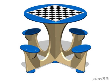 Стол шахматный М4 эскиз